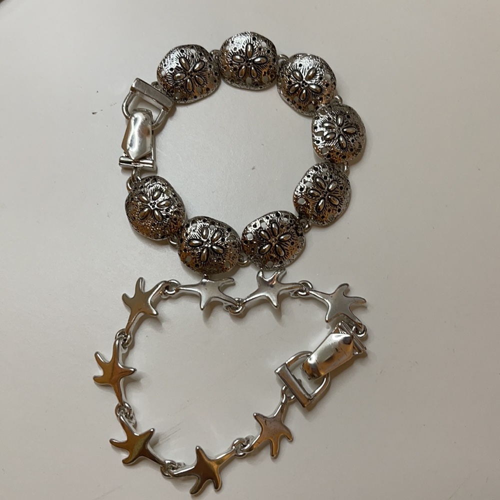 Beach Silver Duo Bracelet